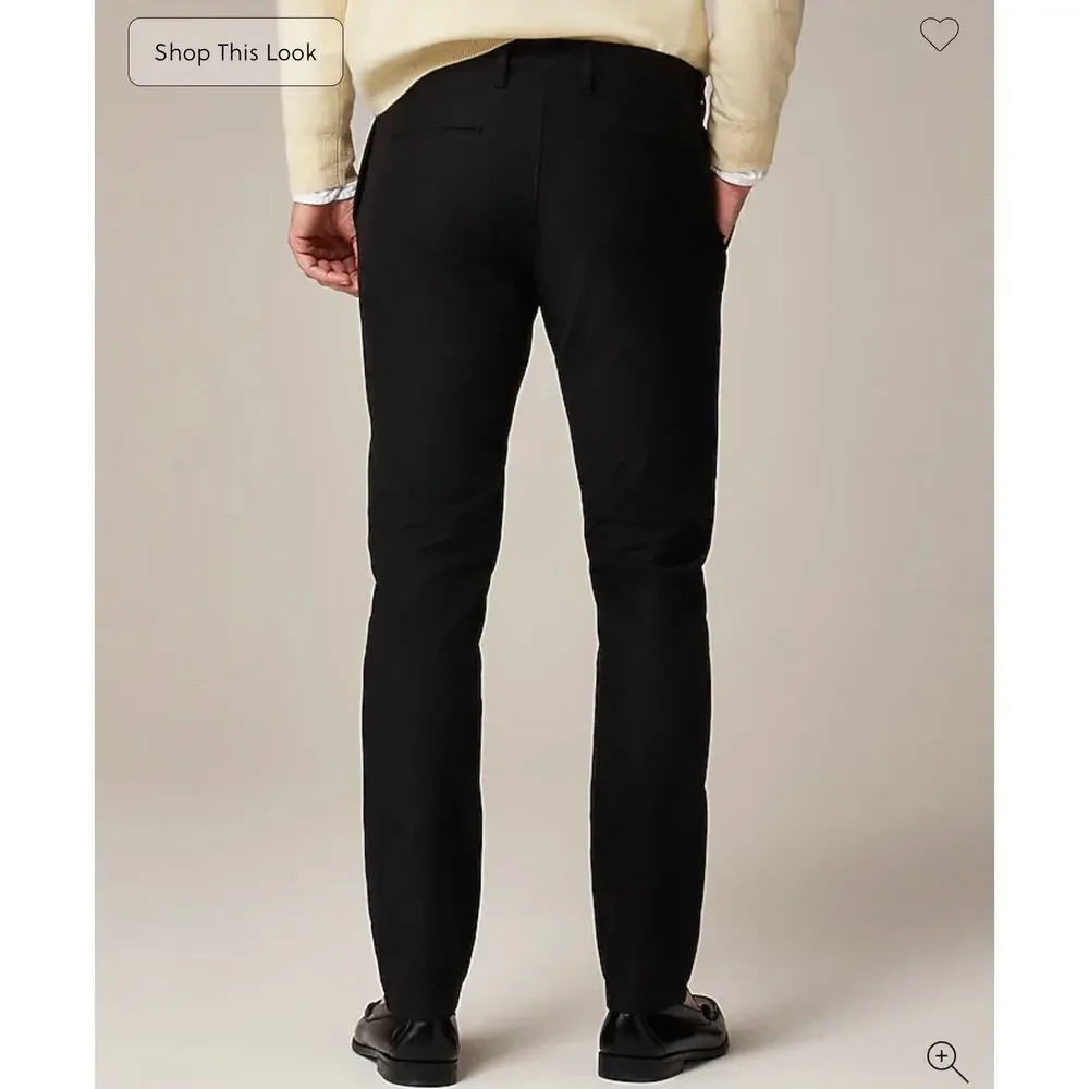 J. Crew 484 Slim-fit tech pant in Black size 34/32
